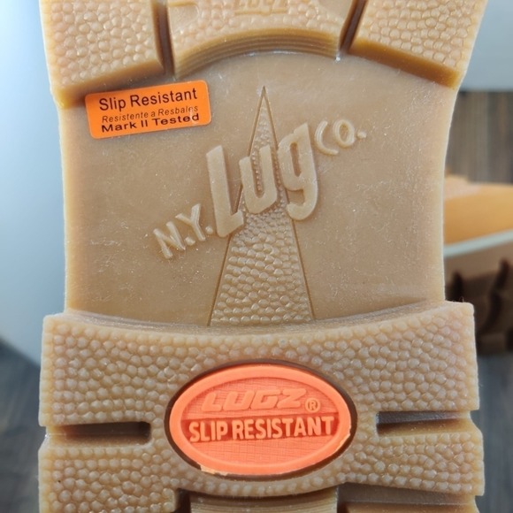 LUGZ Rucker Hi Ankle Boot Women Sz 9 Wheat Tan Lug‎ Sole Casual Walking Lace Up - Picture 15 of 16